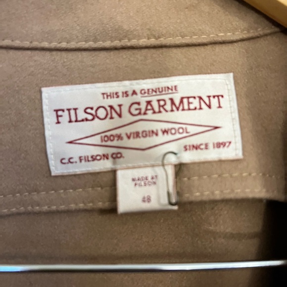 FILSON jac shirt 100% virgin wool - vintage camel - Picture 3 of 5